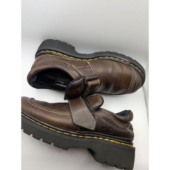 VTG Dr. Martens MIE Monk Strap Chunky Soles England‎ Shoes UK 4 US 5 W 7 Grunge main image 5